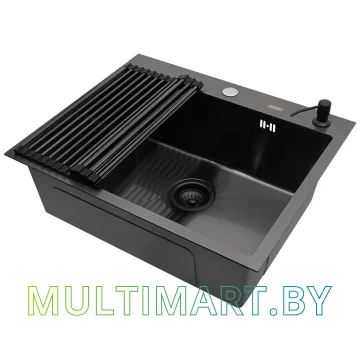 Кухонная мойка ARFEKA ECO AR 600x500+RM AR+DS AR BLACK